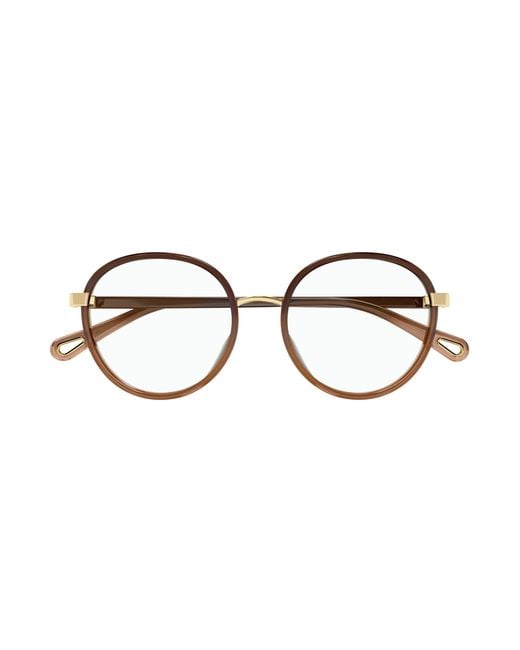 Chloé Black Ch0033O 005 Optical Frames Injected Transparent Round