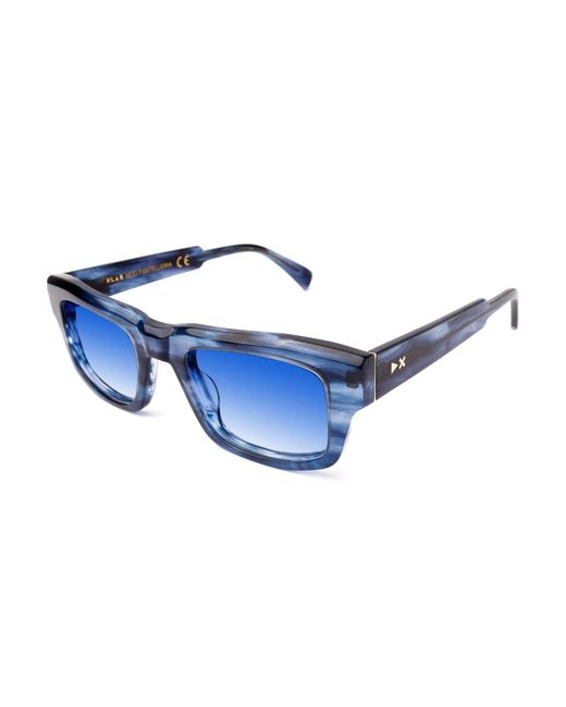 Xlab Blue Pantelleria Sunglasses Acetate Squared Polarized