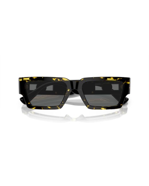 Versace Black Ve4459 542887 Sunglasses Acetate Squared Normal