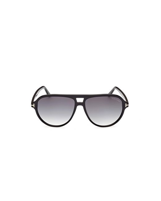 Tom Ford Black Ft0932 Jeffrey 01B Sunglasses Acetate Pilot Normal Shaded for men