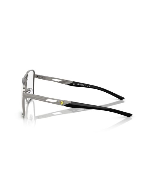 FERRARI SCUDERIA Black Fz7005 104 Optical Frames Metal Squared Normal for men