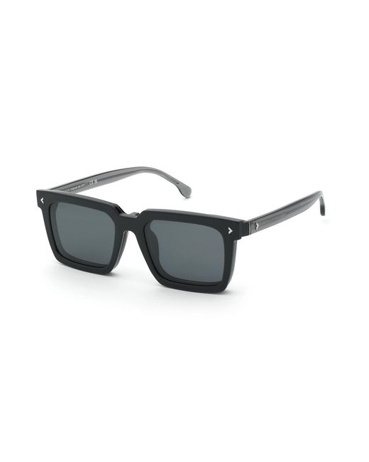 Lozza Black Ul4408 Sassari 3 700P Optical Frames Acetate Smoke Squared for men