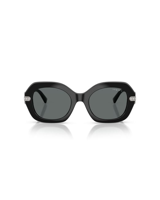 Vogue Eyewear Black Vo5706Sb W44/81 Sunglasses Nylon Geometric Polarized