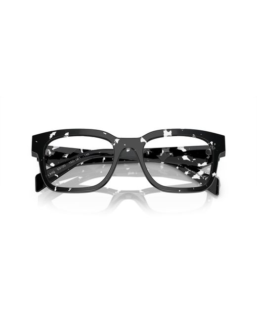 Prada Black Pr A10V 15O1O1 Optical Frames Acetate Pillow Normal for men