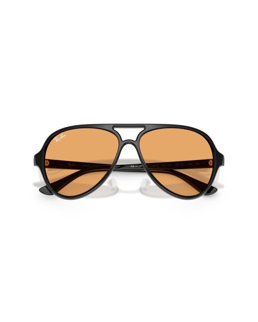 Ray-Ban Sunglasses Man Cats 5000 Classic - Black Frame Grey Lenses 59-13 for men