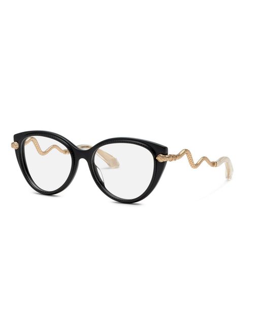 Roberto Cavalli Black Vrc105 700 Optical Frames Acetate Butterfly