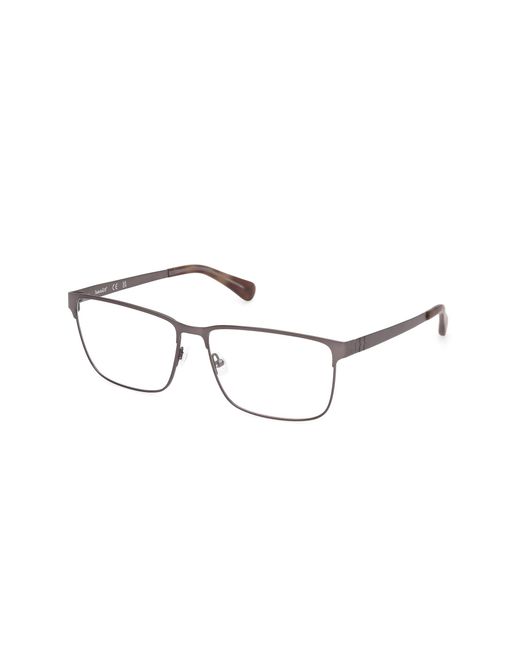 Timberland Black Tb50036 007 Optical Frames Metal Squared Normal for men
