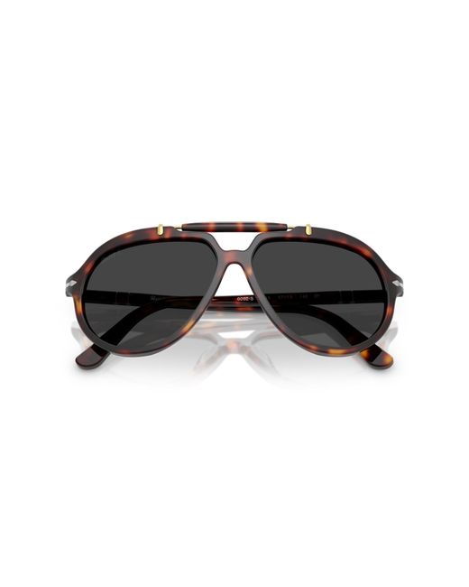 Persol Black Po0202S 24/48 Sunglasses Acetate Squared Polarized