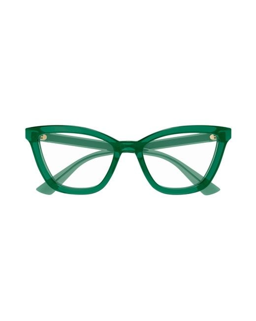 Gucci Green Gg1686O 010 Optical Frames Acetate Transparent Round