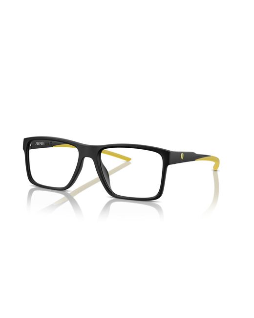 FERRARI SCUDERIA Black Fz8007U 504 Optical Frames Injected Squared Normal for men