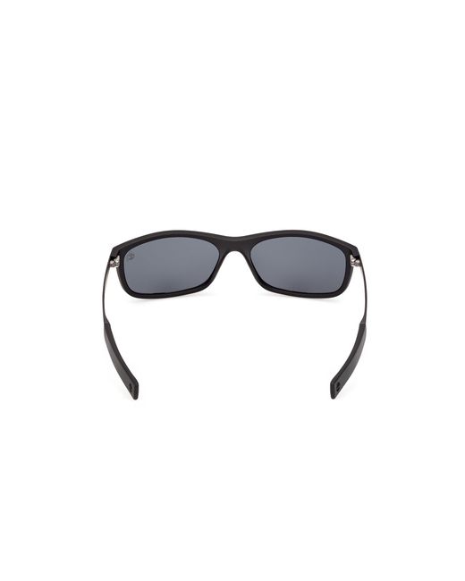 Timberland Black Tb00062-H 02D Sunglasses Injected Smoke Squared Polarized for men