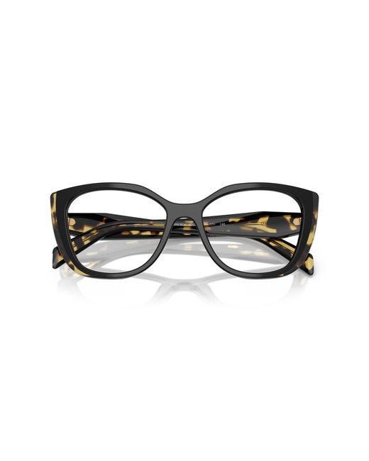 Prada Black Pr B04V 3891O1 Optical Frames Acetate Transparent Cat Eye Normal