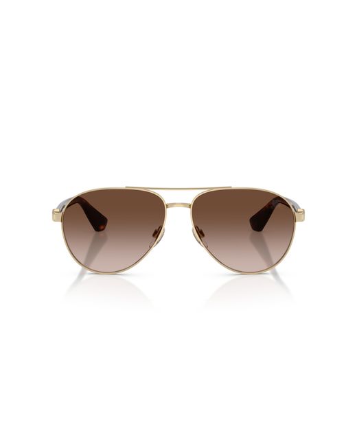 Burberry Black Be3167 110913 Sunglasses Metal Pilot Normal Shaded for men