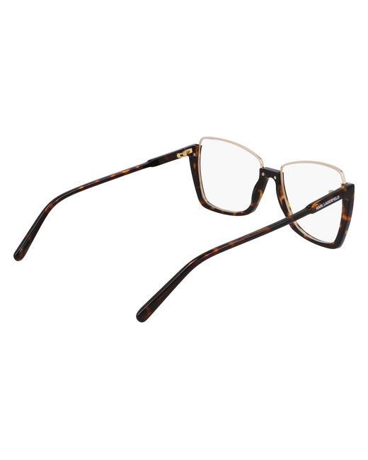 Karl Lagerfeld Black Kl355 242 Optical Frames Metal Squared Normal Normal