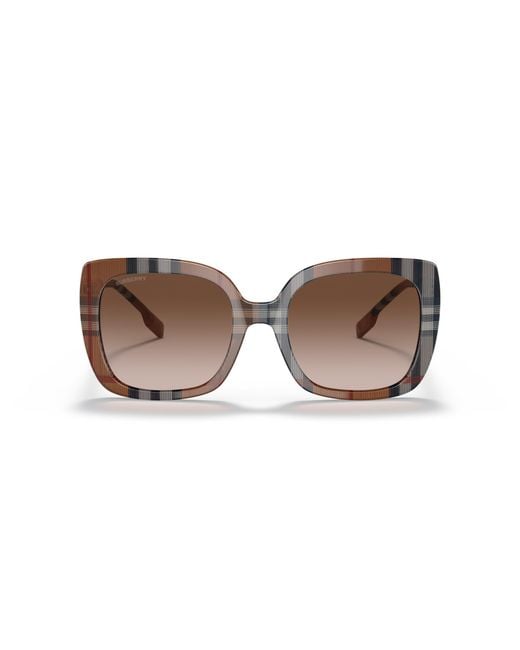 Burberry Black Be4323 Caroll 400513 Sunglasses Acetate Squared Normal Shaded