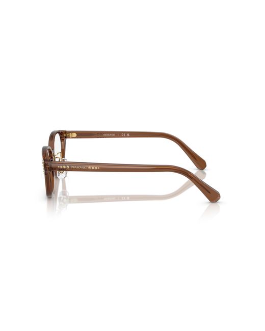 Swarovski Black Sk2040D 1067 Optical Frames Acetate Round Normal