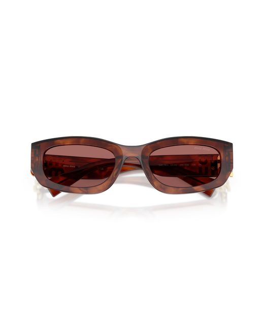 Miu Miu Black Mu B04S 26E80B Sunglasses Acetate Geometric Normal