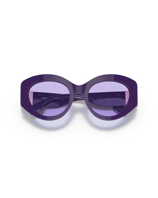 Burberry Purple Be4361 Sophia 39891A Sunglasses Plastic Cat Eye Normal