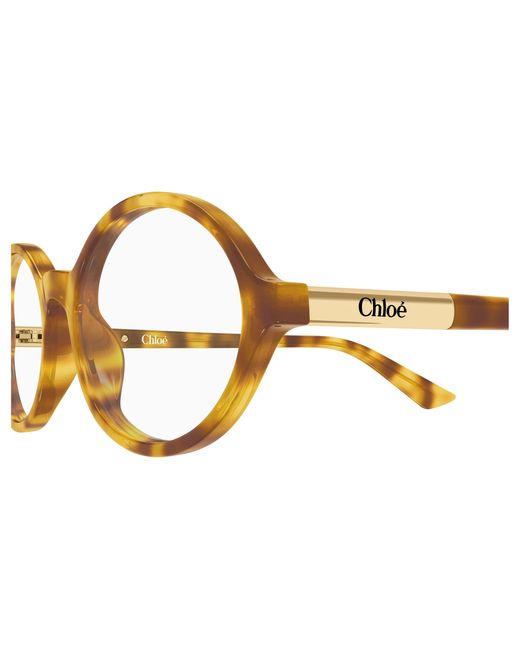 Chloé Black Ch0367O 003 Optical Frames Acetate Transparent Round