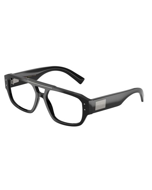Dolce & Gabbana Black Dg3406 2820 Optical Frames Acetate Pilot Normal for men