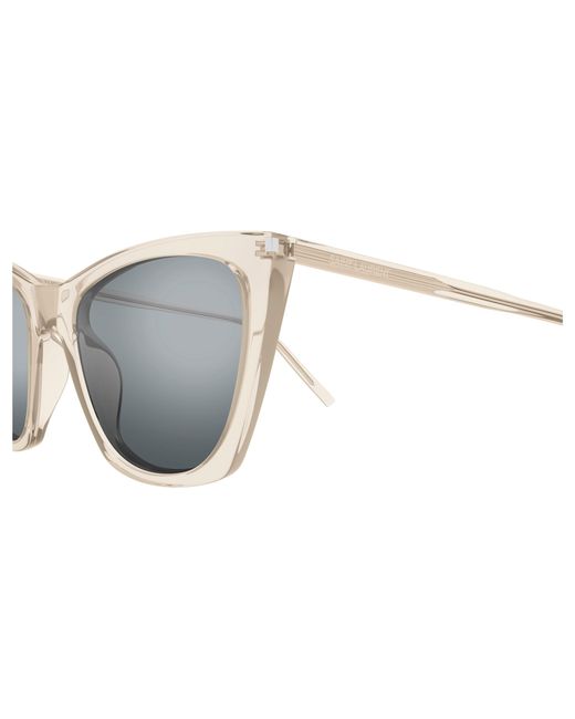Saint Laurent Black Sl 214 Kate Thin 004 Sunglasses Acetate Cat Eye