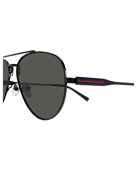Gucci Black Gg1874S 001 Sunglasses Metal Pilot for men