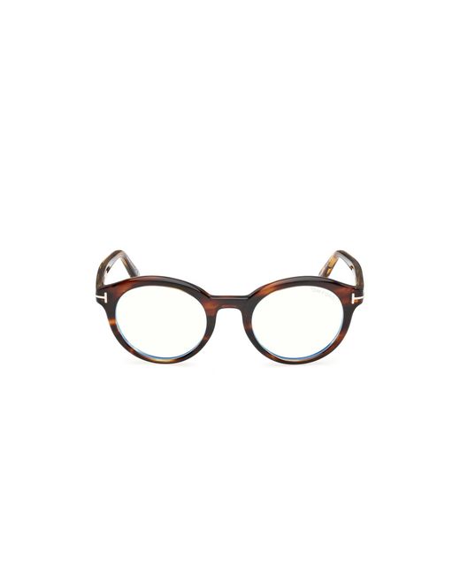Tom Ford Black Ft6061-B 055 Optical Frames Acetate Round Normal