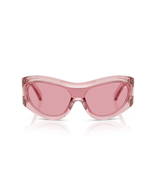 Burberry Pink Be4465 4154/5 Sunglasses Injected Geometric Normal