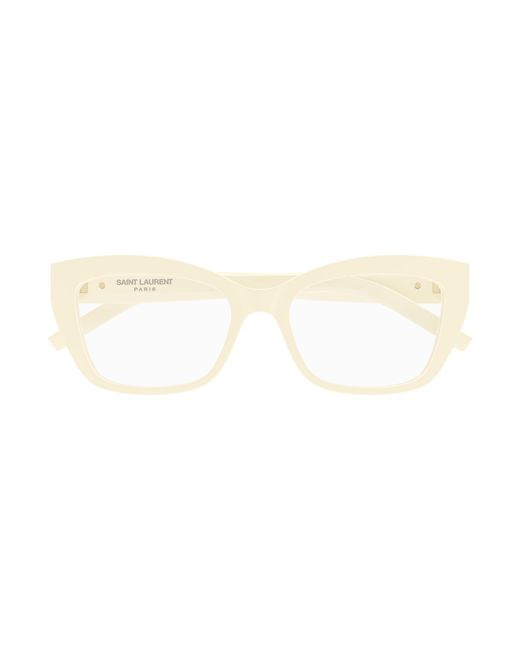 Saint Laurent Black Sl M117 005 Optical Frames Acetate Transparent Cat Eye