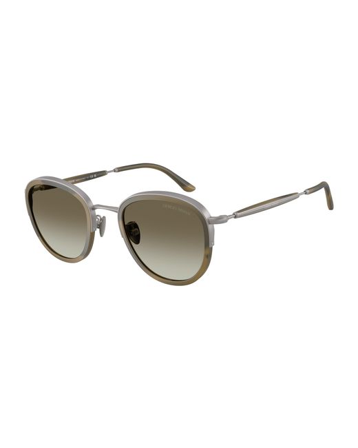 Giorgio Armani Black Ar6176 30038E Sunglasses Metal Pantos Normal Shaded for men