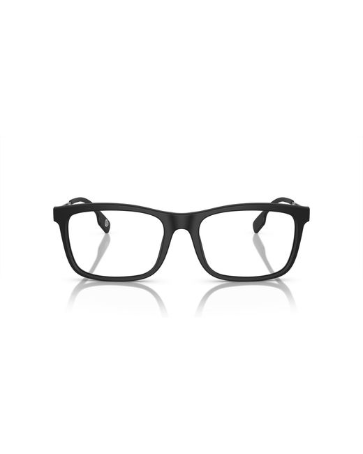 Burberry Black Be2384 3464 Optical Frames Acetate Transparent Squared Normal for men