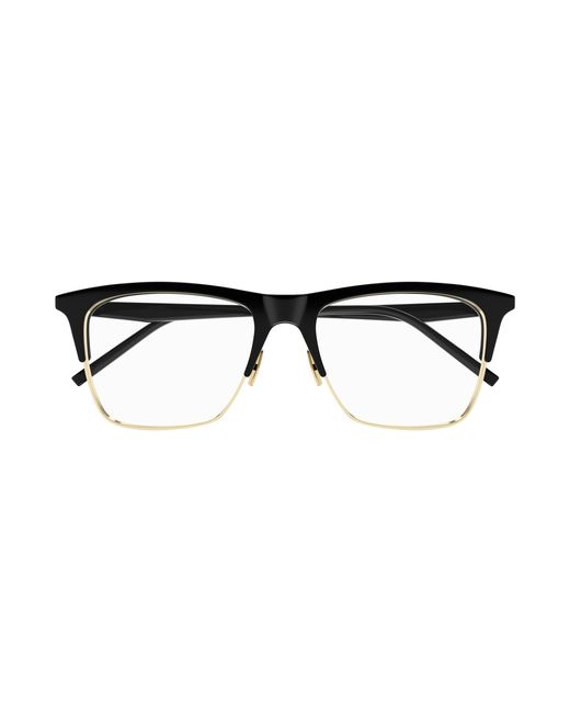Saint Laurent Black Sl 786 003 Optical Frames Bio-Inject Transparent Squared