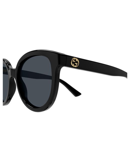 Gucci Black Gg1315S 001 Sunglasses Acetate Round Normal