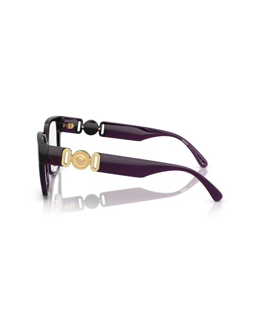 Versace Black Ve3371D Gb1 Optical Frames Injected Squared Normal