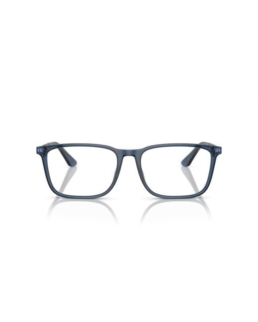 Giorgio Armani Black Ar7249 6035 Optical Frames Acetate Transparent Squared Normal for men