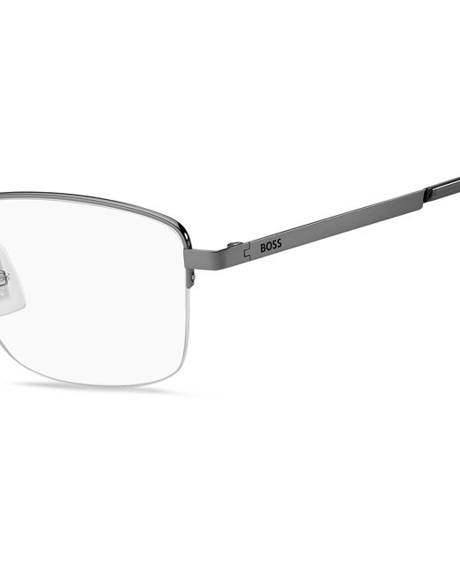 Boss Black Boss 1474/F Kj1 Optical Frames Steel Squared for men