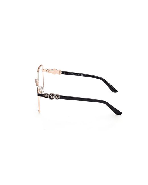 Guess Black Gu50229 005 Optical Frames Metal Squared Normal