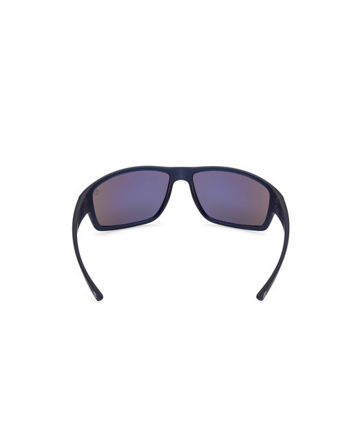 Timberland Black Tb00003 91D Sunglasses Injected Smoke Squared Polarized for men