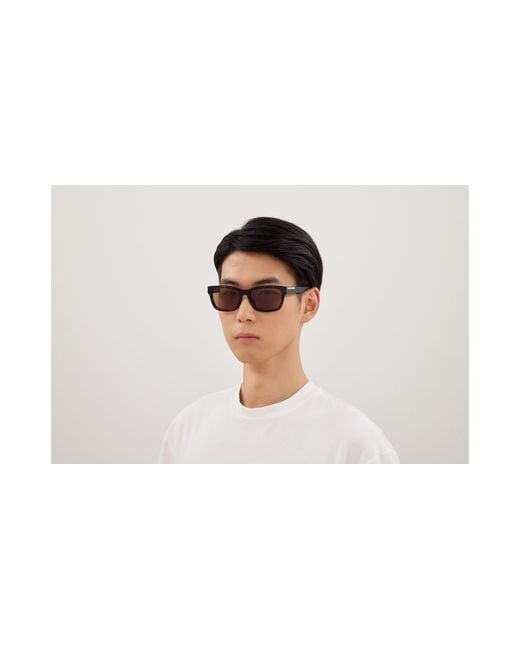 Gucci Black Gg2092Sa 002 Sunglasses Acetate Squared for men