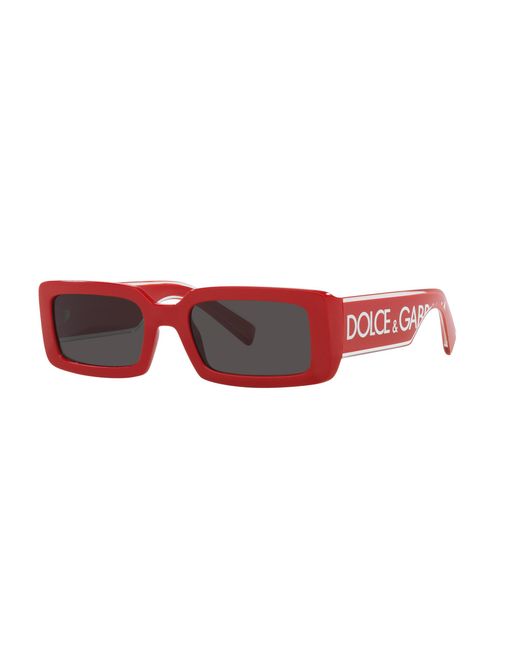 Dolce & Gabbana Black Dg6187 309687 Sunglasses Injected Squared Normal