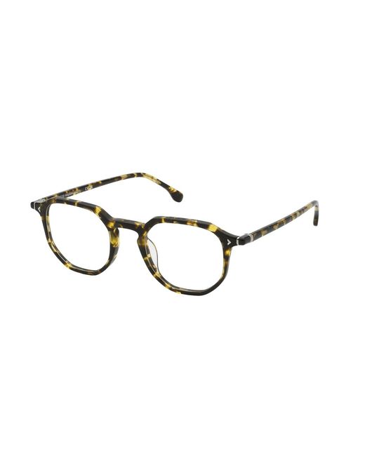 Lozza Black Vl4350 Roma 6 0741 Optical Frames Acetate Squared for men