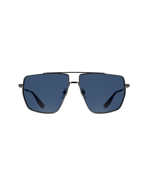 Karl Lagerfeld Black Kl370S 015 Sunglasses Metal Squared Normal for men