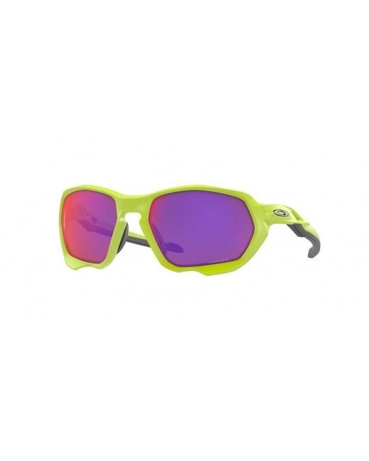 Oakley Black Oo9019 Plazma 901904 Sunglasses Plastic Squared Prizm for men