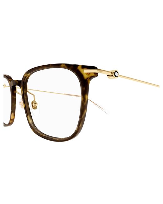 Montblanc Black Mb0100O 007 Optical Frames Injected Squared for men