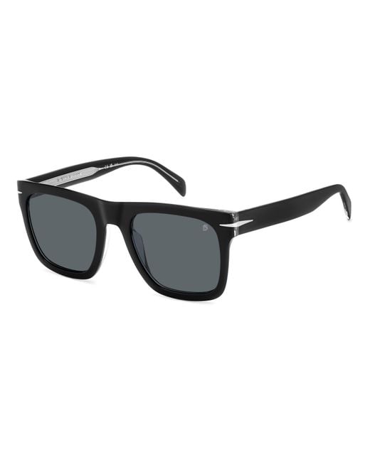 David Beckham Black Db 7000/S Flat 7C5/Ir Sunglasses Acetate Squared for men