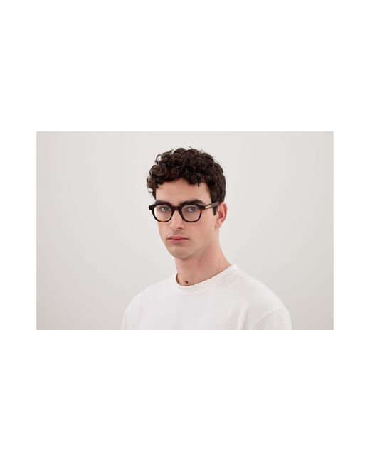 Bottega Veneta Black Bv1413O 005 Optical Frames Acetate Transparent Round for men