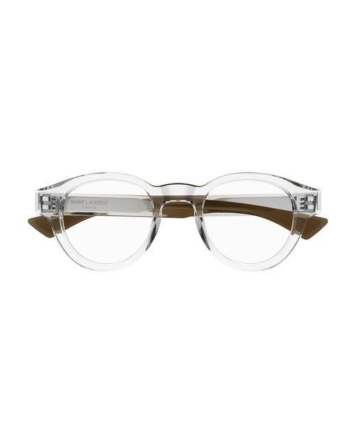 Saint Laurent Black Sl 792 003 Optical Frames Acetate Transparent Round