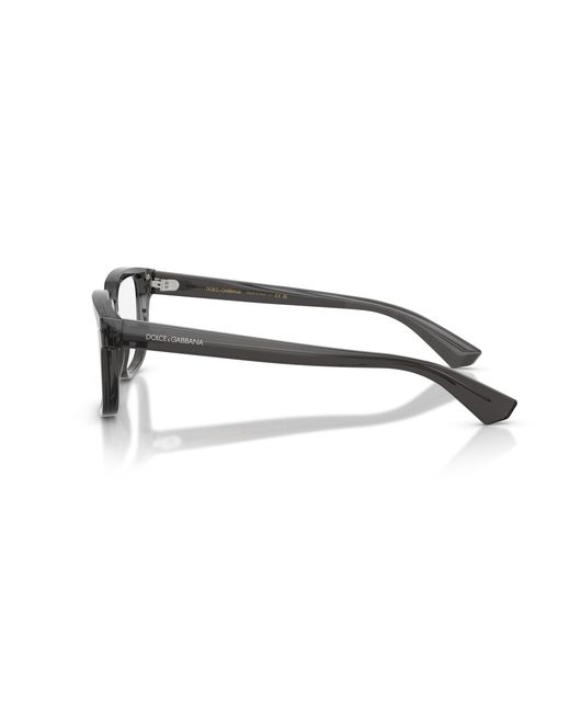 Dolce & Gabbana Black Dg3380 3160 Optical Frames Acetate Transparent Squared Normal for men