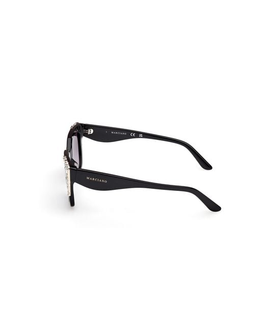 Guess Black Gm00027 01B Sunglasses Acetate Smoke Squared Normal