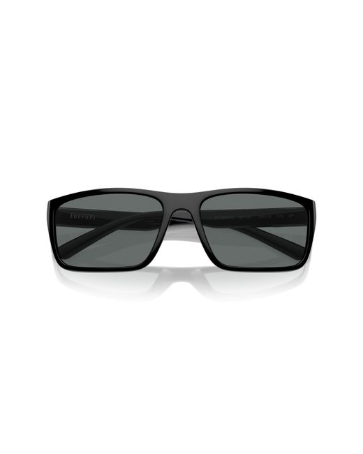 FERRARI SCUDERIA Black Fz6003U 501/81 Sunglasses Injected Squared Polarized for men